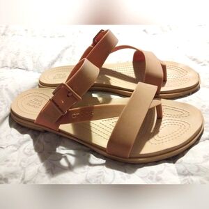 Crocs Tulum Toe Post Sandals Sz 10